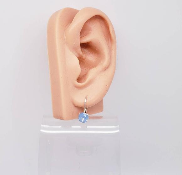 Air Blue Opal Crystal Earrings