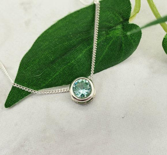 Light Green Spinel Slider Necklace - Gemstone Necklace