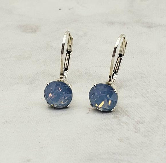 Air Blue Opal Crystal Earrings