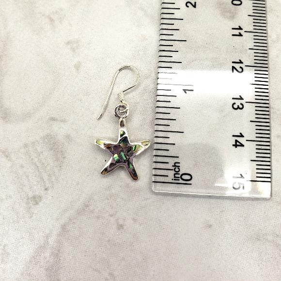 Abalone Starfish Earrings