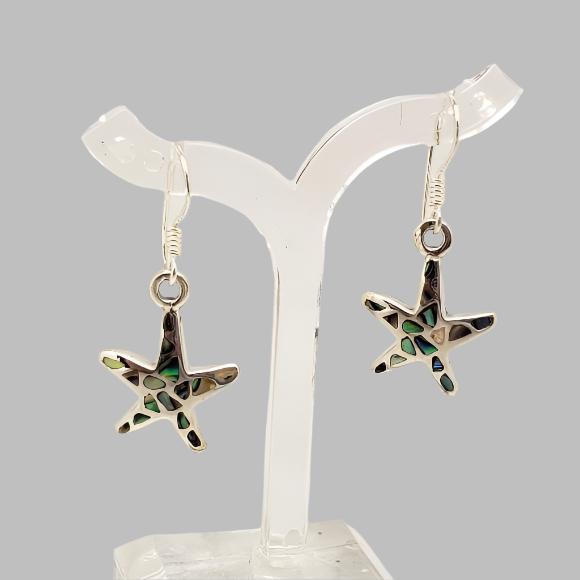 Abalone Starfish Earrings