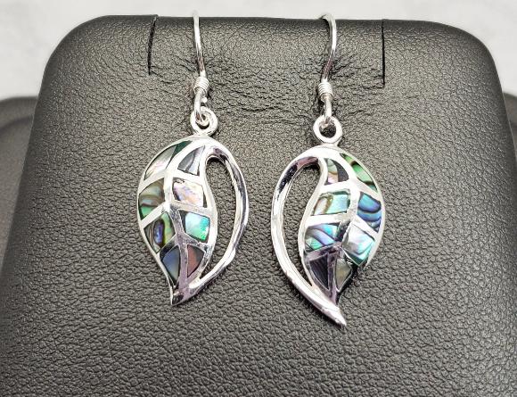 Abalone Leaf Earrings