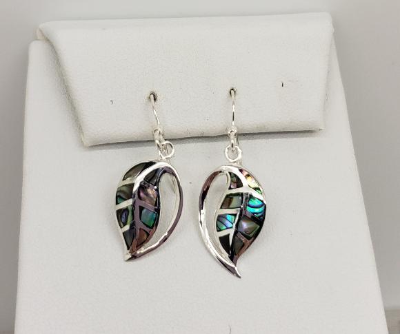 Abalone Leaf Earrings