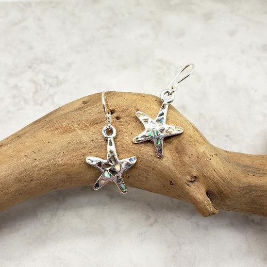 Abalone Starfish Earrings