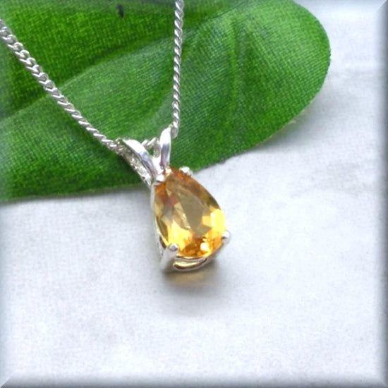 Yellow Citrine Necklace - November Birthstone