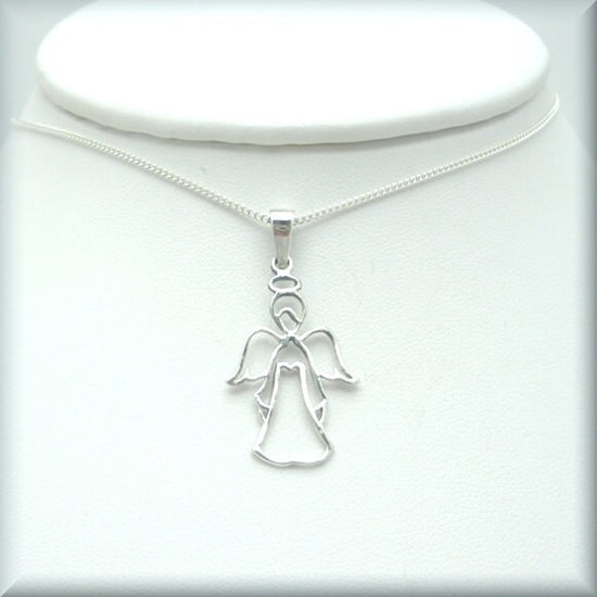 Angel Friendship Protection Necklace - Sterling Silver