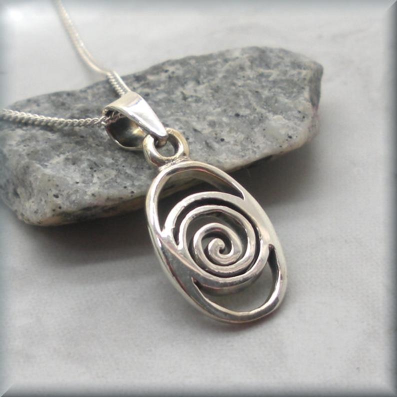Celtic spiral necklace
