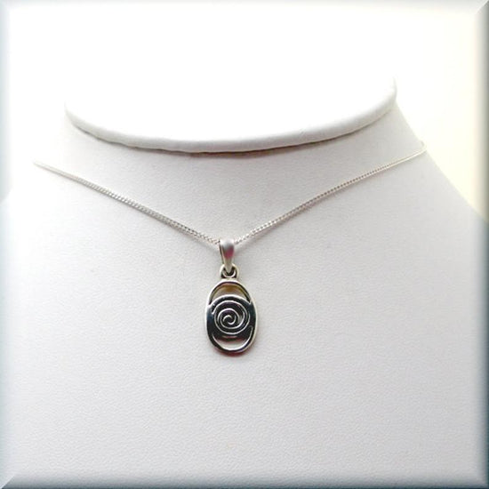 sterling silver Celtic swirl necklace