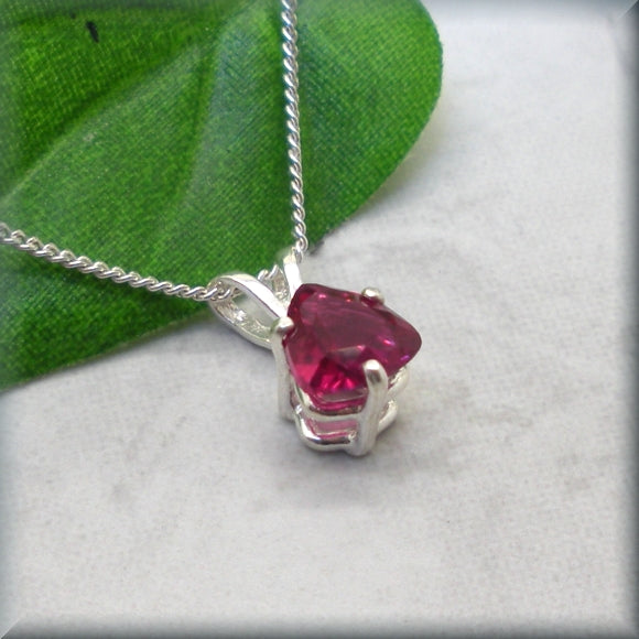 
                  
                    triangle ruby necklace in sterling silver
                  
                