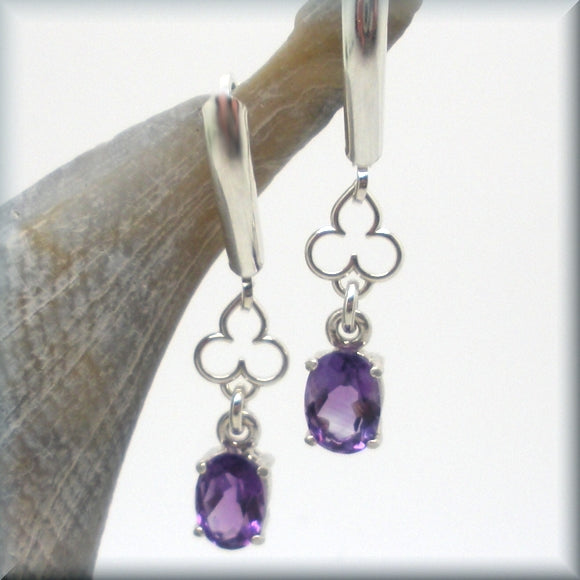 
                  
                    oval amethyst leverback earrings
                  
                