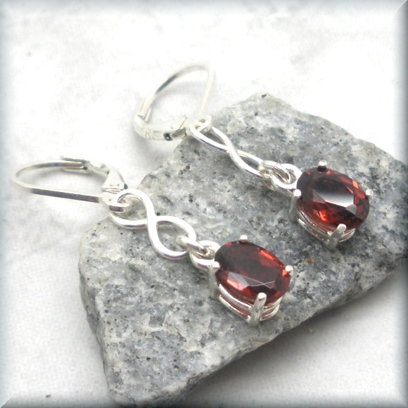 
                  
                    Oval Garnet Gemstone Earrings
                  
                