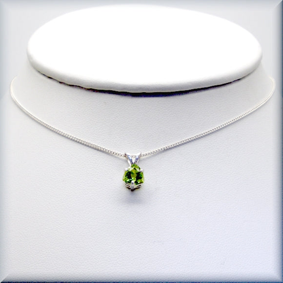 
                  
                    August birthstone necklace in sterling silver
                  
                