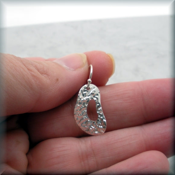 
                  
                    Wavy Textured Oval Silver Earrings - Sterling Silver - Bonny Jewelry
                  
                