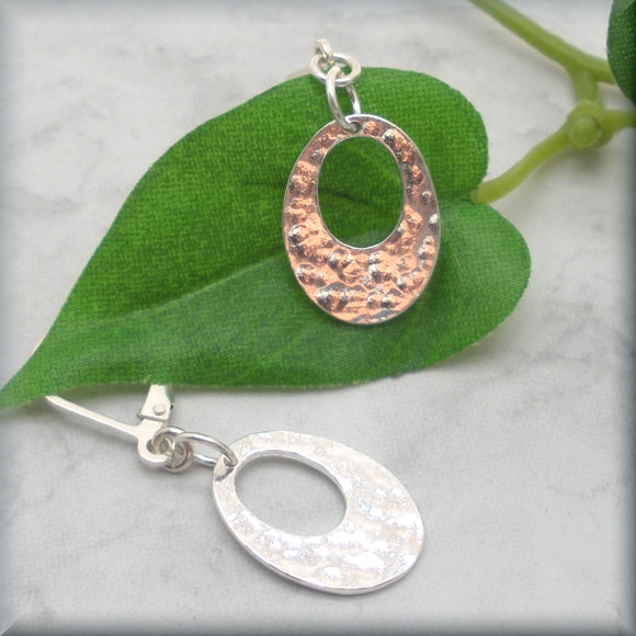 
                  
                    Hammered Oval Sterling Silver Earrings - Bonny Jewelry
                  
                