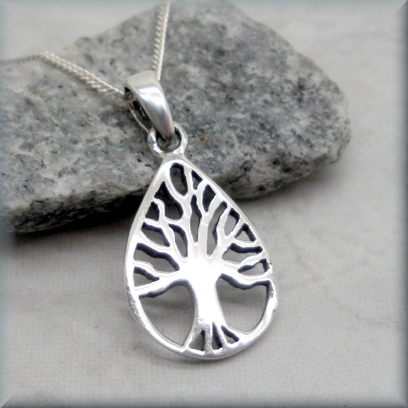 Tree of Life Necklace - Nature Jewelry - Sterling Silver