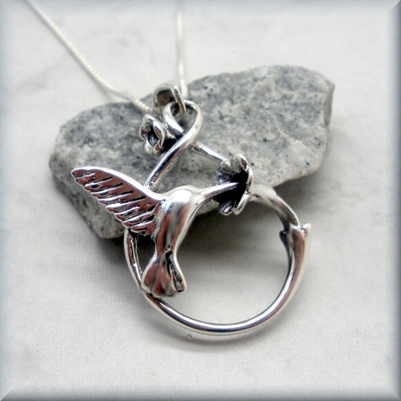 
                  
                    hummingbird pendant in sterling silver
                  
                