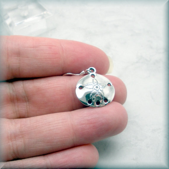 
                  
                    Sand Dollar Sterling Silver Beach Earrings - Bonny Jewelry
                  
                