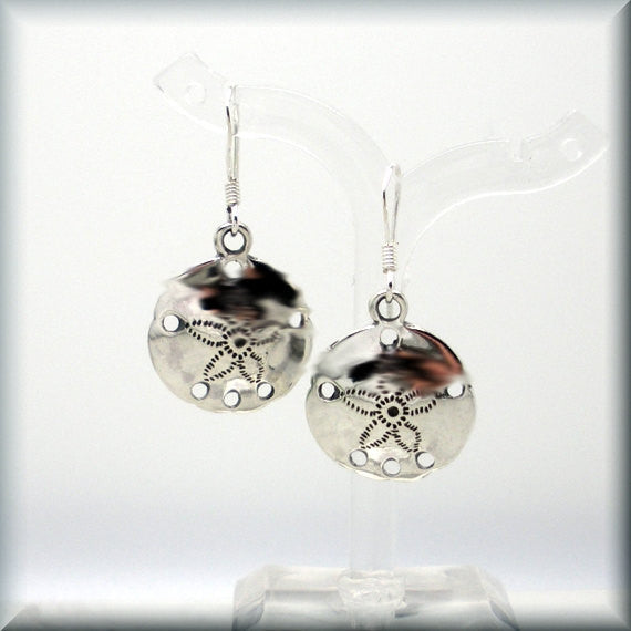 
                  
                    Sand Dollar Sterling Silver Beach Earrings - Bonny Jewelry
                  
                