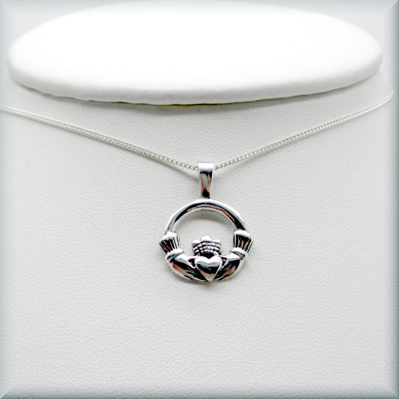 Claddagh Necklace - Friendship, Love & Loyalty - Celtic Jewelry - Bonny Jewelry