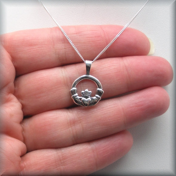 Claddagh Necklace - Friendship, Love & Loyalty - Celtic Jewelry - Bonny Jewelry