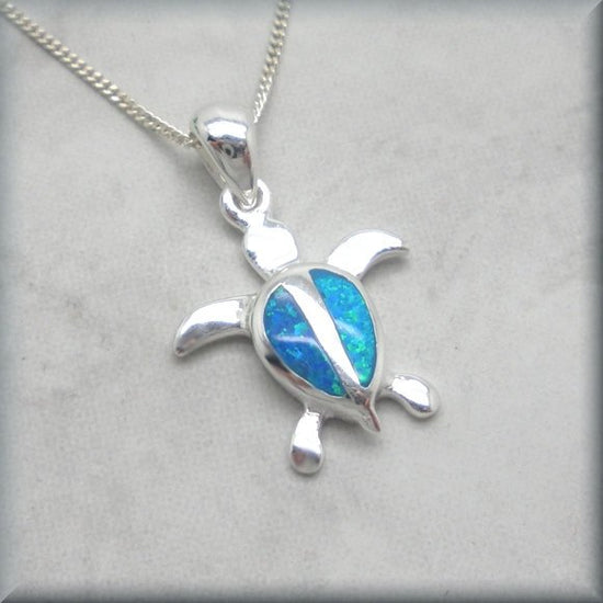 Sterling silver opal turtle by Bonny Jewelry