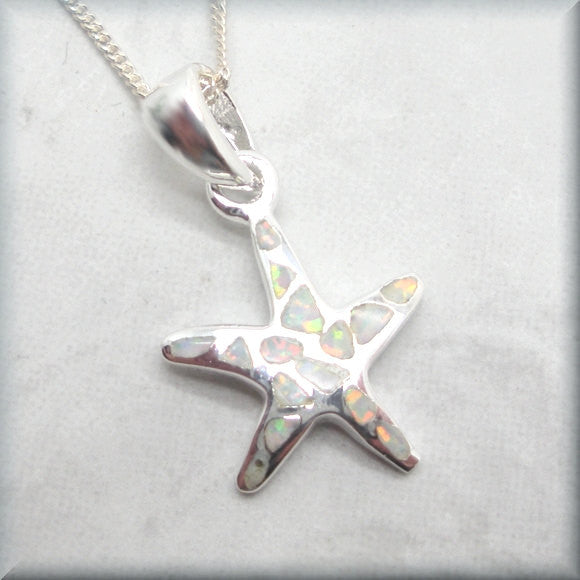 
                  
                    White Opal Starfish Necklace - Beach Jewelry - Bonny Jewelry
                  
                