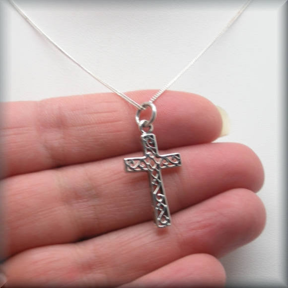 Scrollwork Cross - Religious Jewelry - Bonny Jewelry