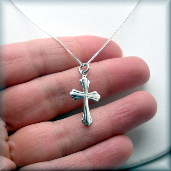 Detailed Cross Necklace - Religious Jewelry - Bonny Jewelry