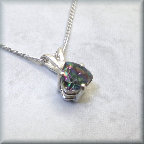 
                  
                    triangle mystic rainbow sterling silver necklace by Bonny Jewelry
                  
                