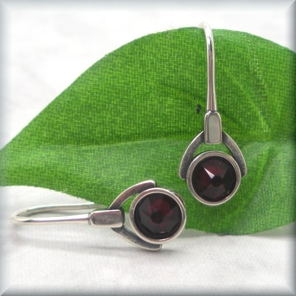 
                  
                    January crystal earrings in sterling silver by Bonny Jewelry
                  
                