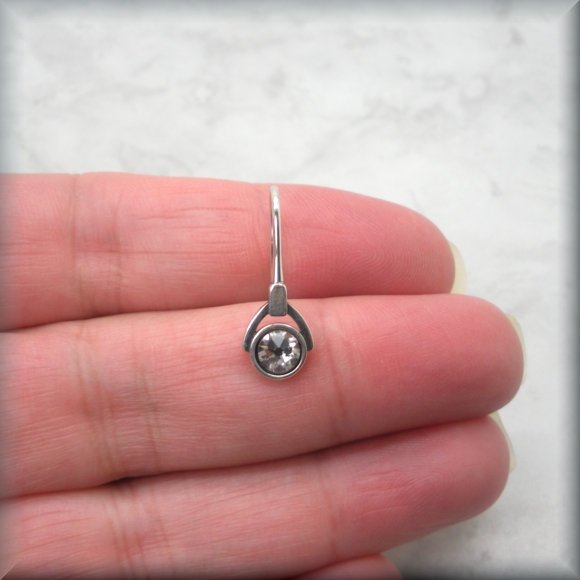 Faux diamond crystal earrings by Bonny Jewelry