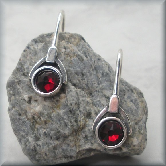 
                  
                    Garnet crystal earrings by Bonny Jewelry
                  
                