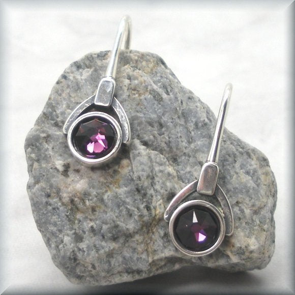 
                  
                    sterling silver amethyst crystal earrings by Bonny Jewelry
                  
                