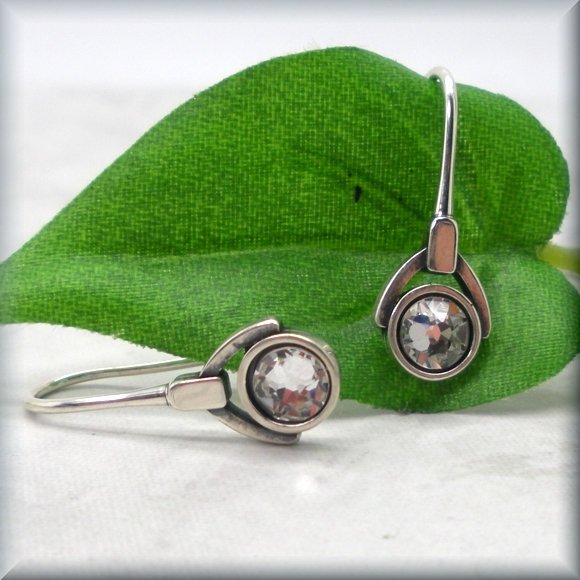 
                  
                    Rose faceted crystal birthstone earrings by Bonny Jewelry
                  
                