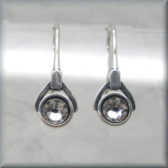 Swarovski crystal birthstone earrings by Bonny Jewelry