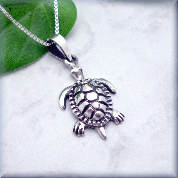 Sea Turtle Necklace - Beach Jewelry