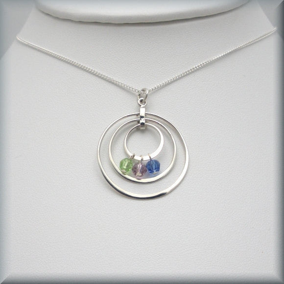 Family Circles Mothers Necklace - Keepsake Jewelry - Bonny Jewelry
