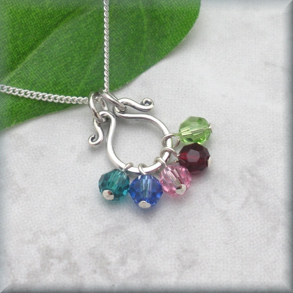 My Family Mothers Birthstone Necklace - Keepsake Jewelry