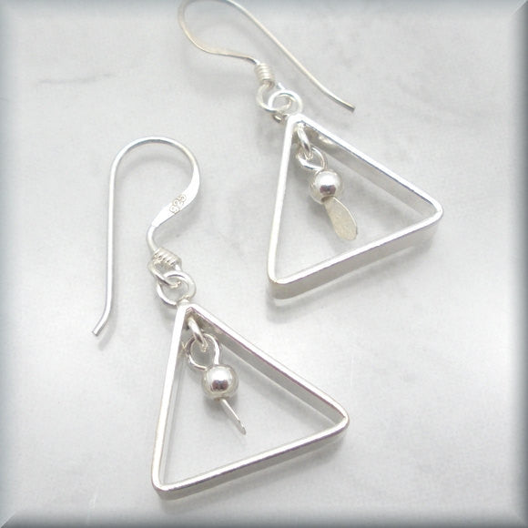 Triangle Geometric Earrings - Bonny Jewelry