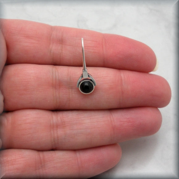 
                  
                    Small Black Onyx Drop Earrings - Gemstone - Bonny Jewelry
                  
                