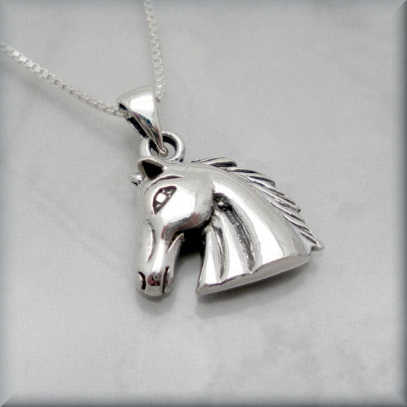 Horse Head Necklace - Equestrian - Western Jewelry - Bonny Jewelry