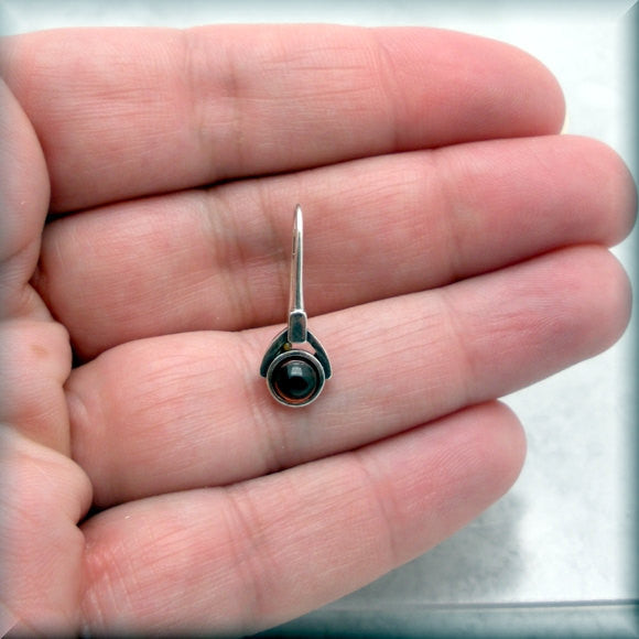 Garnet Gemstone Drop Earrings - January Birthstone - Bonny Jewelry