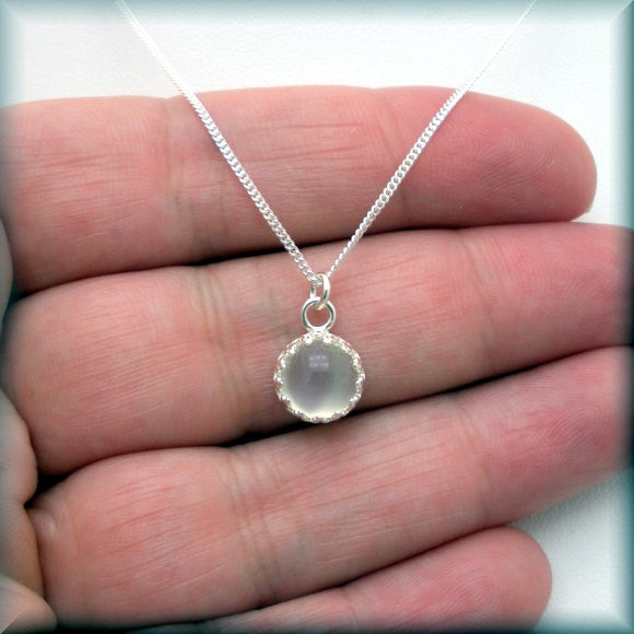 
                  
                    White Moonstone Necklace - Gemstone Jewelry - June Birthstone - Bonny Jewelry
                  
                