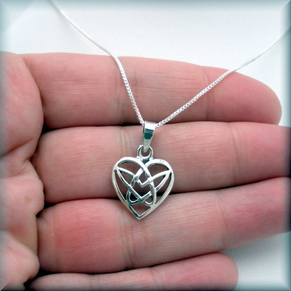 Celtic Heart Necklace - Irish Knot - Bonny Jewelry