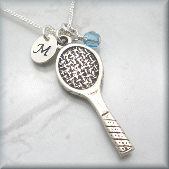 Tennis Birthstone Necklace - Personalized Sports Jewelry