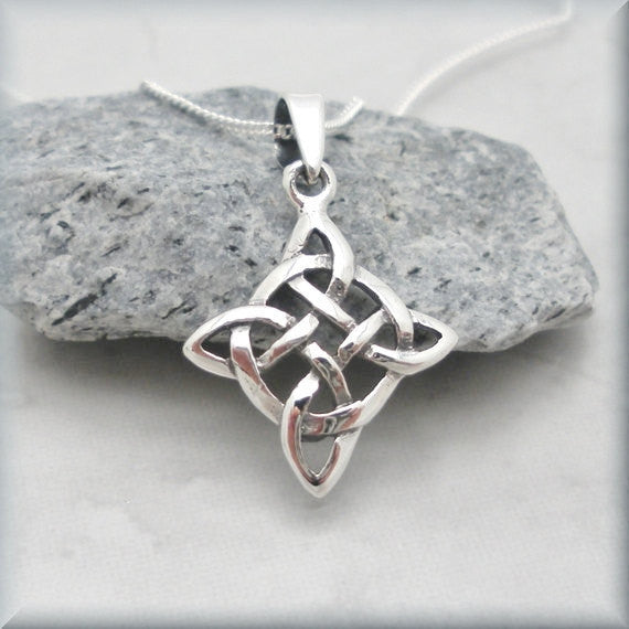 Diamond Celtic Knot Necklace