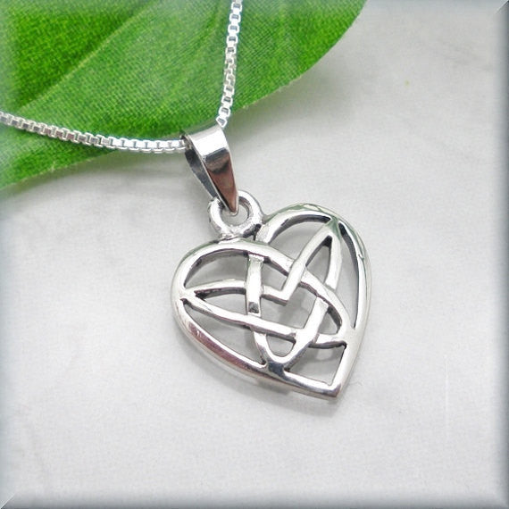 Celtic Heart Necklace - Irish Knot