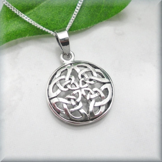 Round Celtic Knot Necklace - Irish Jewelry () - Bonny Jewelry