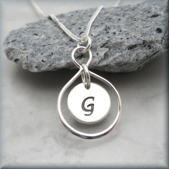 Personalized Infinity Necklace - Sterling Silver