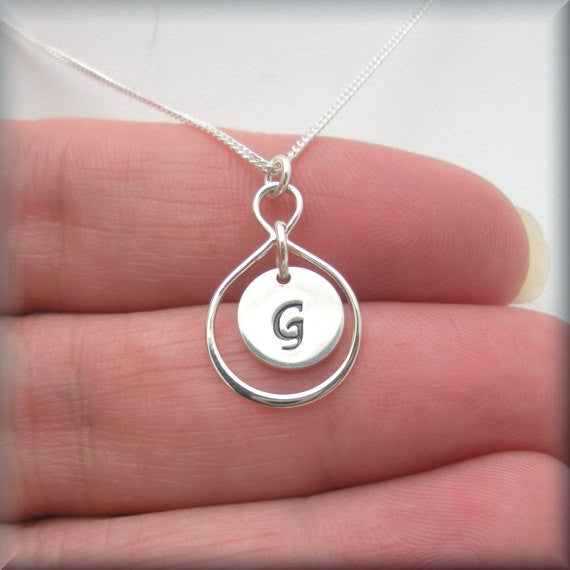 Personalized Infinity Necklace - Sterling Silver - Bonny Jewelry